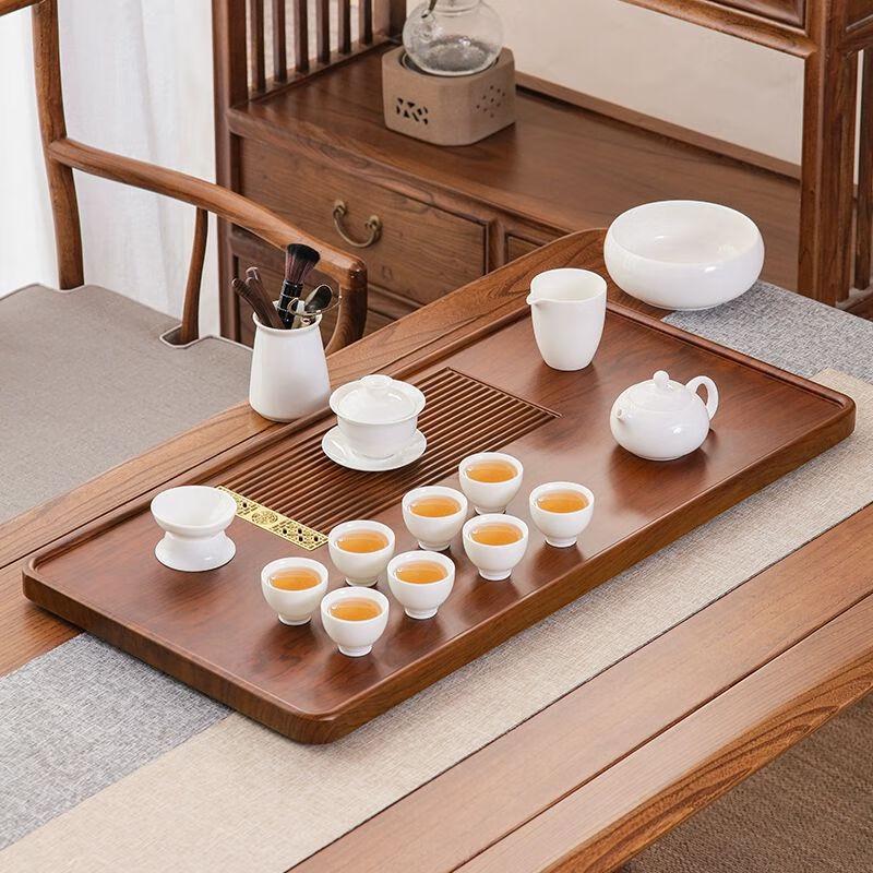 Traditional Chinese Kung Fu Tea Tray Set with Drainage