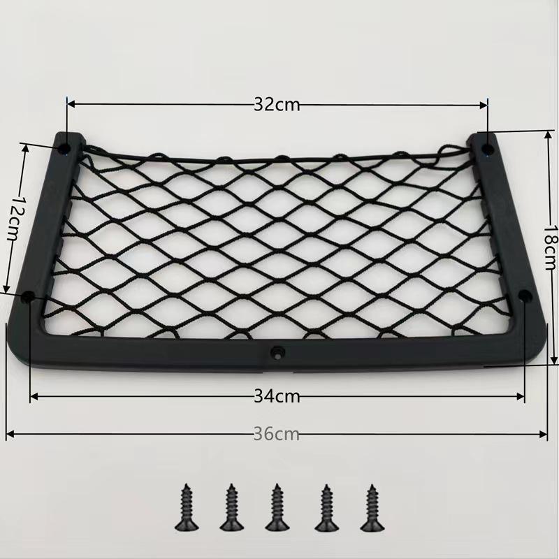 Car Storage Net Elastic Net Cargo Mesh Nets Caravan Bus Camping Vehicle Seat Back Organizer Mesh Auto Interior Accessories