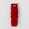 Women's Autumn and Winter Spring Red Warm Knit Flanging Leg Warmers Leg Jackets Pile Socks