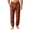 Men's Christmas Printed Thermal Pajama Pants for Fall Winter