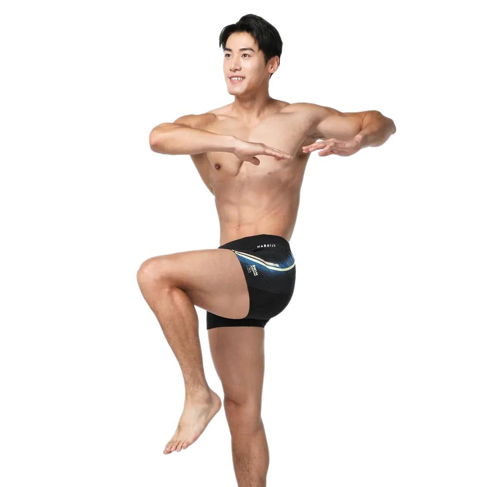 DECATHLON Fiti Quick Dry Breathable High Stretch Swim Trunks Men's Black