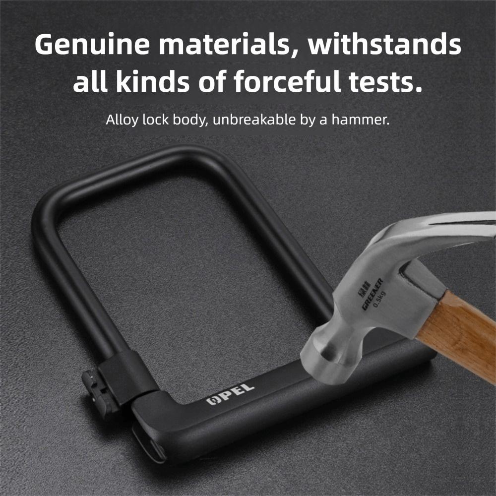 14mm Thickness Bike Lock with 2 Keys Bike U-Lock Anti Theft Bicycle Lock  Shop Doors