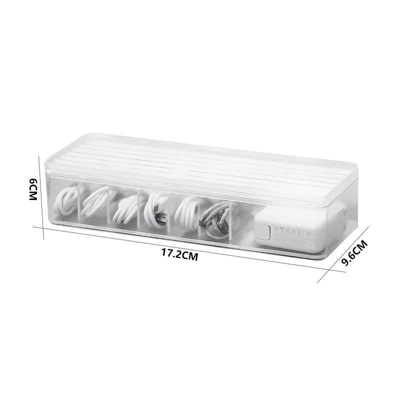 Cable Storage Box Colorful Plastic Data Line Storage Container Desk Stationery Makeup Organizer Key Jewelry Box Office Holder