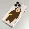 Luxury Funny Cartoon Monkey Pattern Phone Case For iPhone 17 Pro Max 16 15 Pro 14 13 Mini 12 11 17Air 16 Plus Clear Bumper Cover