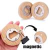 1/10PCS Round Bamboo Bottle Openers Magnetic Beer Bottle Opener Portable Fridge Magnet Opener for Wedding Party Beverages Gadget