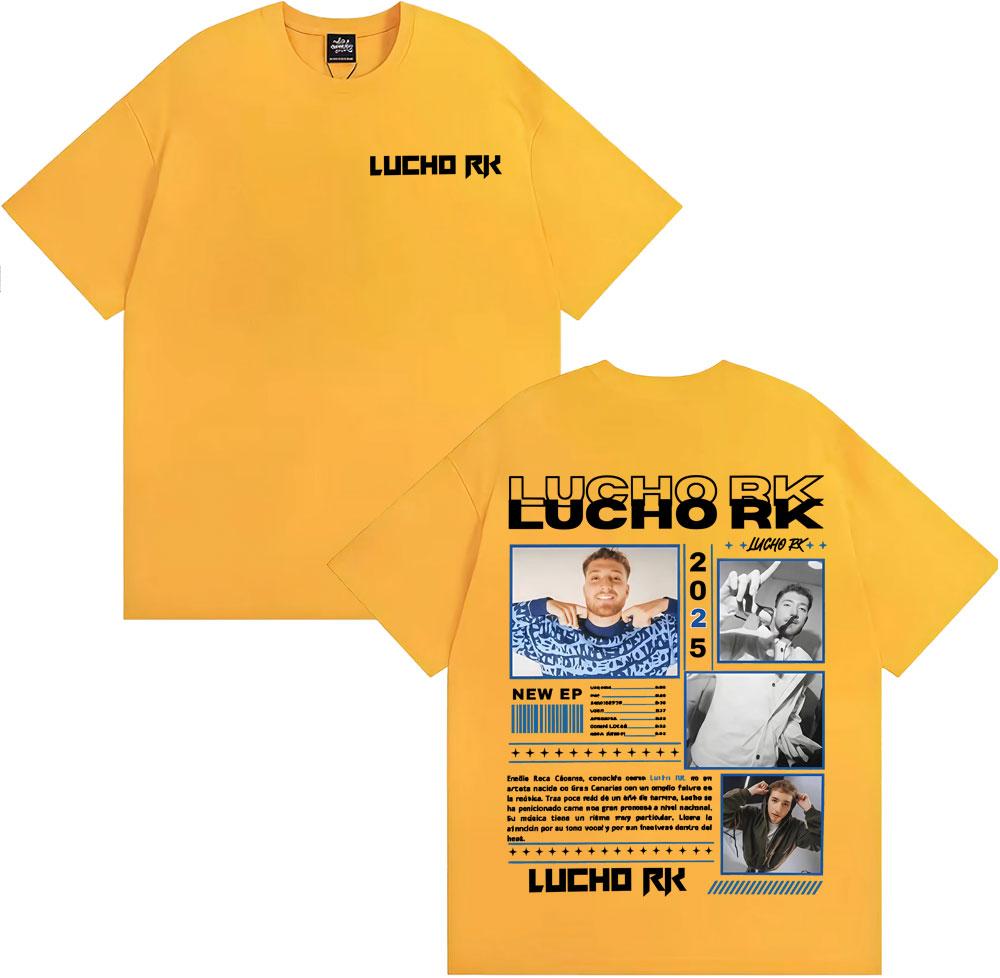 Rapper Lucho Rk Album Tour 2025 Graphic T Shirts Unisex Women Vintage Gothic Short Sleeve Tshirt Fashion Casual Oversized T Shirt