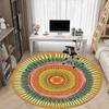 1pc Mandala Artwork Carpet, Round Non Slip Durable Large Size Office Carpet, Suitable for Office