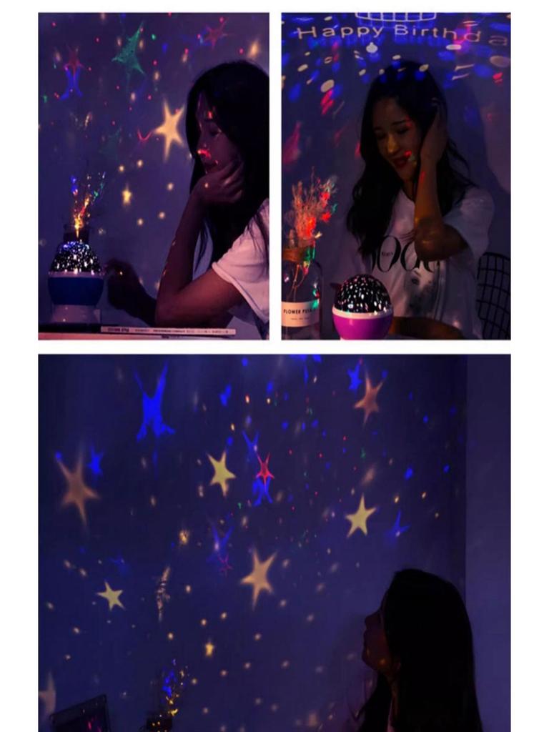 Milky Way Star Night Light: Anti-Glare Bedroom Star Projector & Birthday Gift