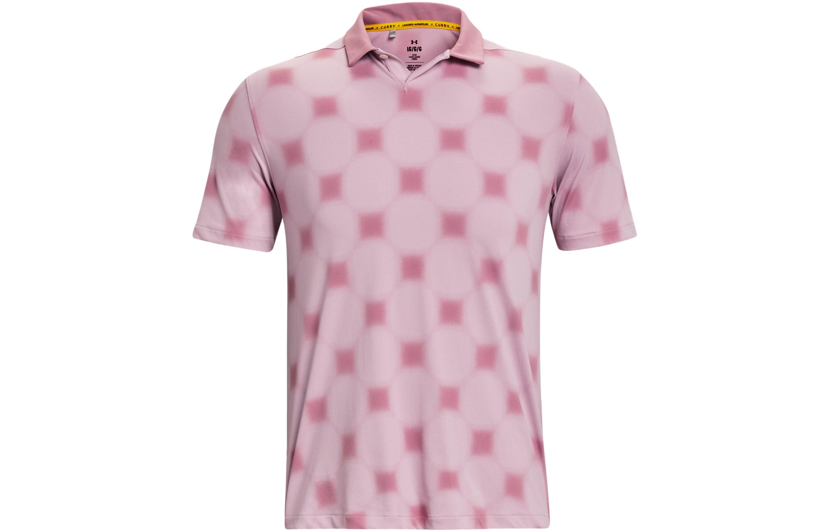 Мужские рубашки-поло Under Armour Розовый воротник-поло Умеренный прямой крой 1379734-697 L