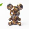 Crystal Resin Bear Car Air Vent Decor With Water Crystal And Crown For Gift Giving