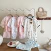 Summer Thin Children's Pajama Set - Cute Princess Style Homewear for Baby Girls, Short Sleeve & Shorts