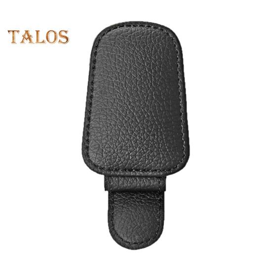 

Универсальный автомобильный держатель для очков из искусственной кожи, магнитный держатель для солнцезащитных очков, очков для чтения, удобная вешалка для очков чёрный