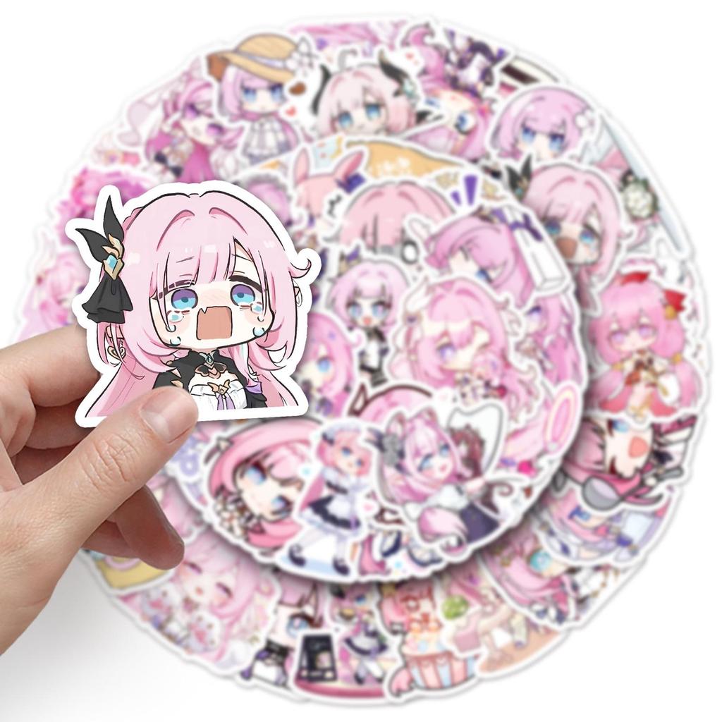 Elysia Cartoon Stickers: 50PCS Cute Honkai Impact 3 Decor for Phone, Tablet & Computer