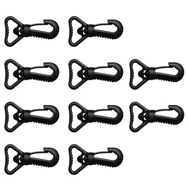 10Pcs Diving Bag Hook Clip 25MM Rotating Hook Clips Diving Gear for Outdoor Camping Equipment 25MM Rotating Hook Buckles