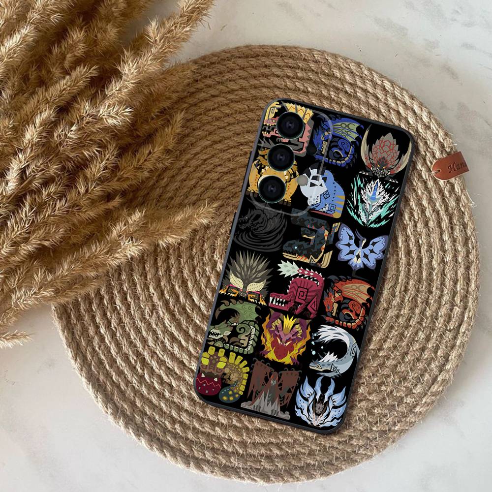 Game M-Monster-Hunter Phone Case For Samsung S25,S24,S21,S22,S23,S30,Ultra,S20,Plus,Fe,Lite,Note,10,9,5G Black Cover
