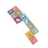 Wooden Animal Domino Puzzle Toy Education Blocks Wooden Domino Building Blocks Set Kids   Tollder