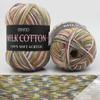 1Roll Milk Cotton Baby Knitting Wool Yarn Thick Fiber Velvet Yarn Hand Knitting Wool Crochet 3 Shares Yarn for DIY Sweat