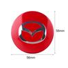 4pcs Car Styling 56mm Metal Car Tyre Steering Wheel Center Hub Cap Sticker For Mazda 3 6 CX 5 CX-5 CX3 323 MX5 Auto Accessories HFJUDO