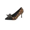 Fashion Shoes Female 2025 Fashion Shallow Women's High Heels New Butterfly-knot Office and Career Sexy Pointed Toe Plus Size Heels Women