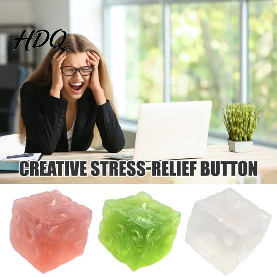 Fidgets for Adults Giant Cheese Squeeze Toy, Realistic Slow Rebound Stress Relief Cube Kids Toys Adults, Soft Sensory Fidget Toy Anxiety And Fun Play