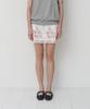 Peulipeopeulipeo Lace Satin Skirt (Flower)