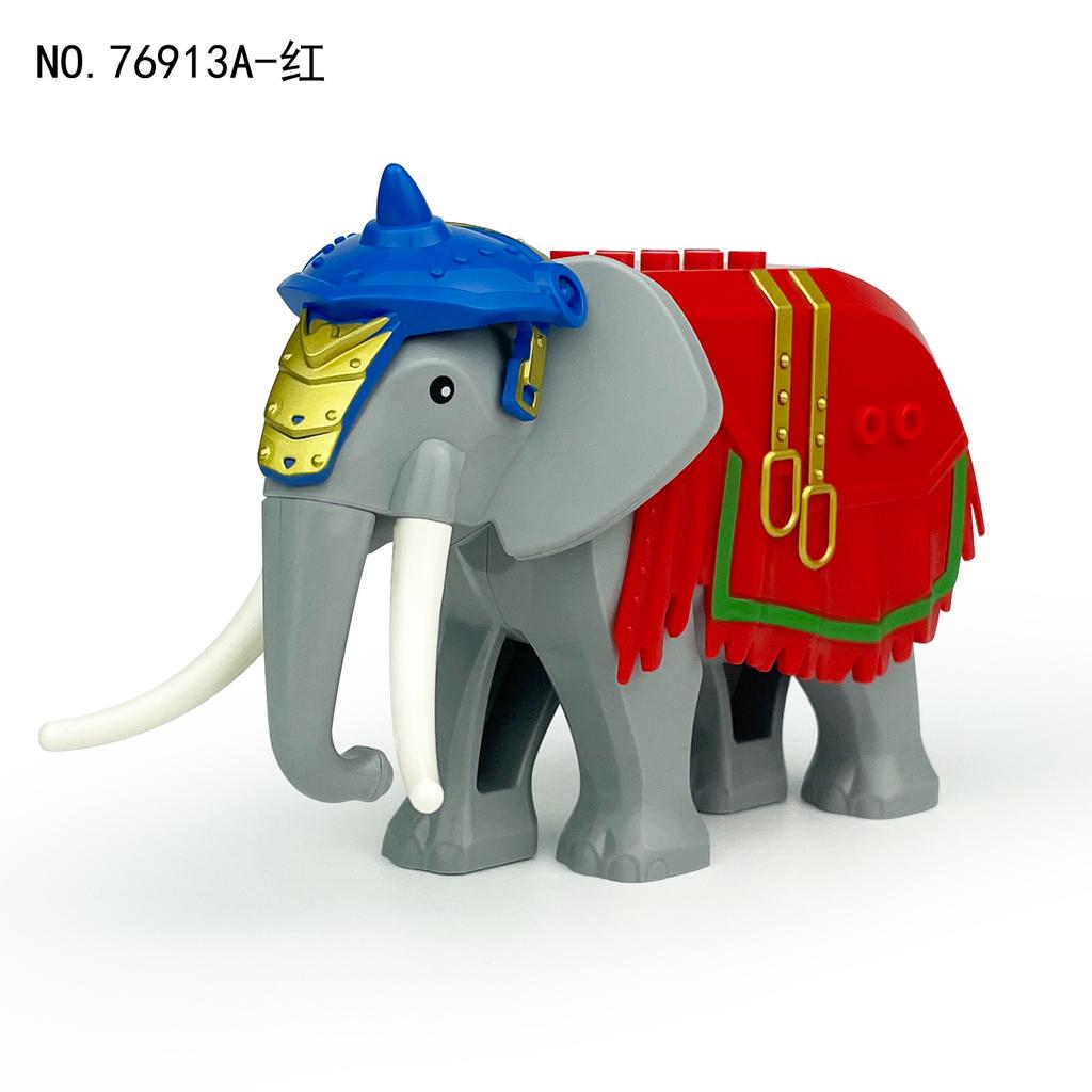 MOC City Animal Building Block Tiger Sika Deer Giraffe Chimpanzee Elephant Figures Zoo Fram Accessories Bricks Children Toys