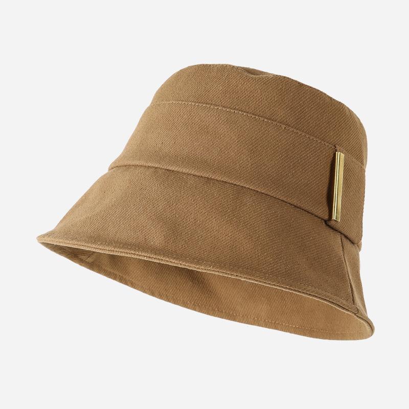 Summer Classic Solid Colors Bucket Hat Cotton Women UV Protection Fisherman Cap Adult Spring Casual Panama Hat Travel Beach Bob