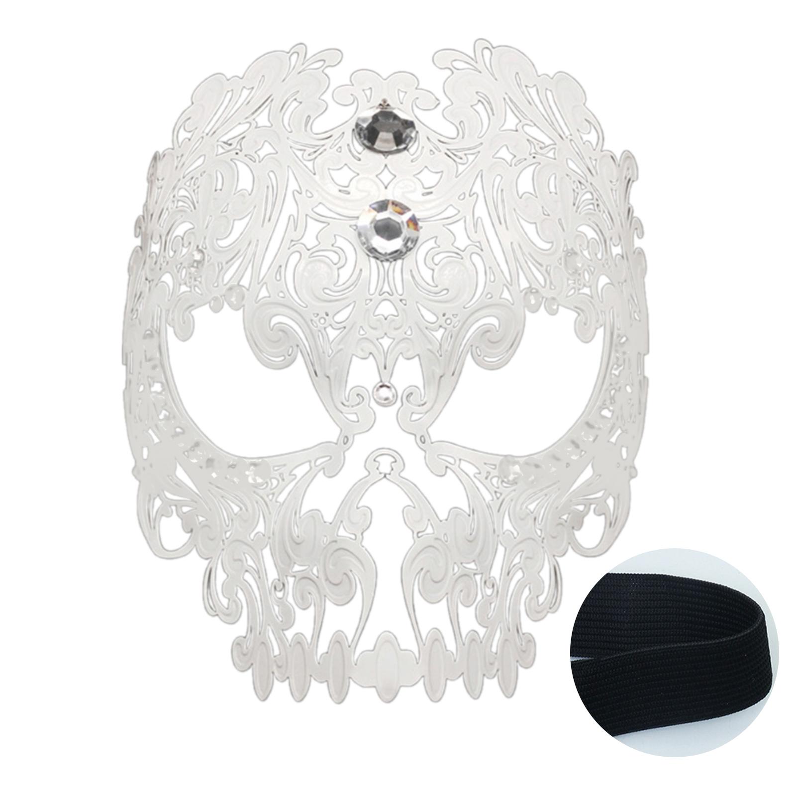Rhinestones Face Mask Masquerade Mask for Women Party Prom Ball Mask Mardi Gras Mask Princess Mask for Halloween Party A