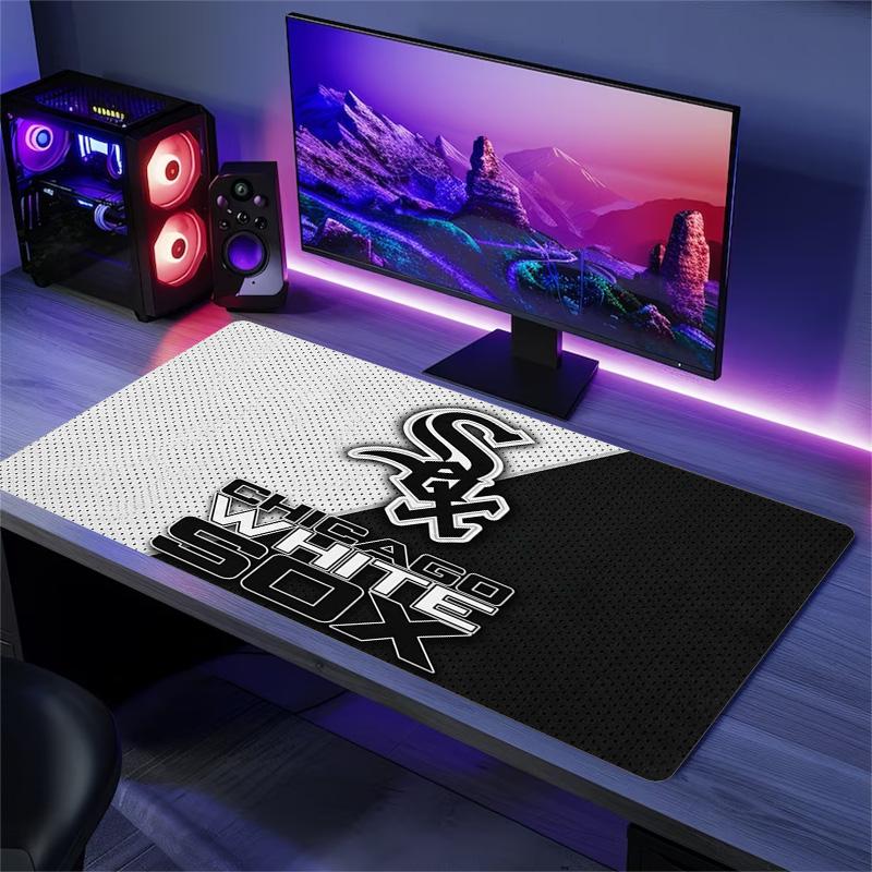 Chicago White Sox Color Mouse Pad Large Gaming Table Cushion Non-slip Laptop Tablet Big Mousepad XXL Mat Mini PC Playmat With Lock edge
