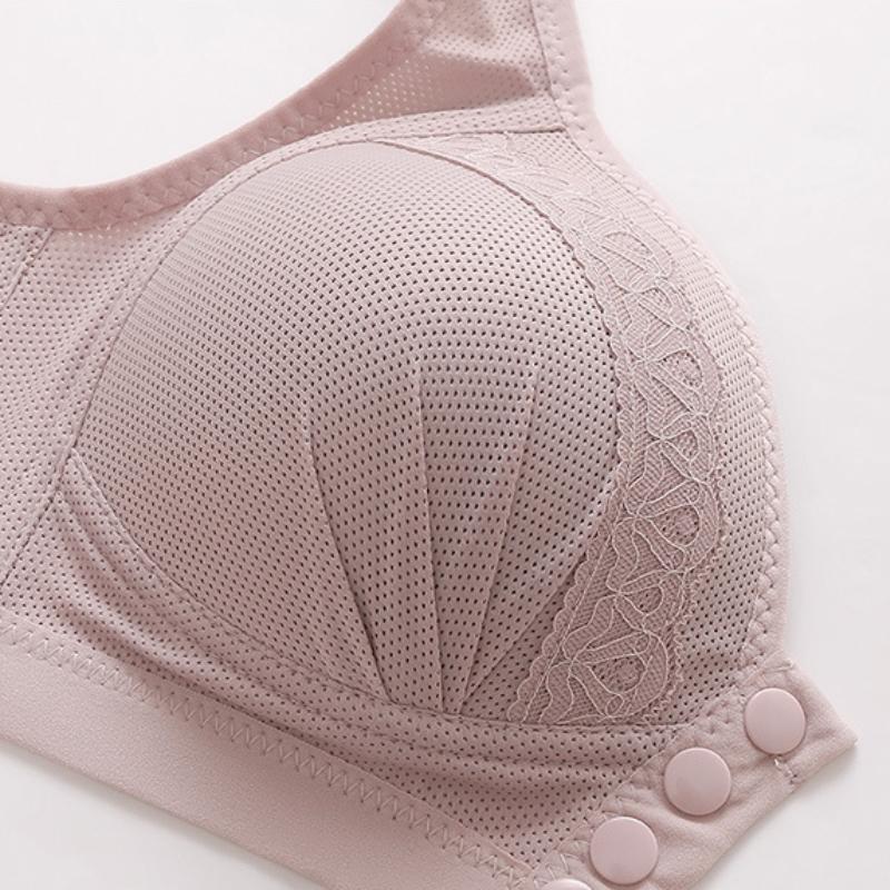Large Size Without Steel Ring Breastfeeding Mom Push Up Beautiful Back Underwear Thin Section Breathable Adjustable Ladies Bra
