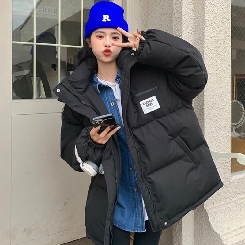 Thick Cotton Women's Korean-Style Winter Jacket - Loose, Trendy, Warm Short Coat for Petite Students