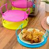 Kitchen with Handle Tray Heating Microwave Stacker Lid Plate Stand Cooling Rack Shelf