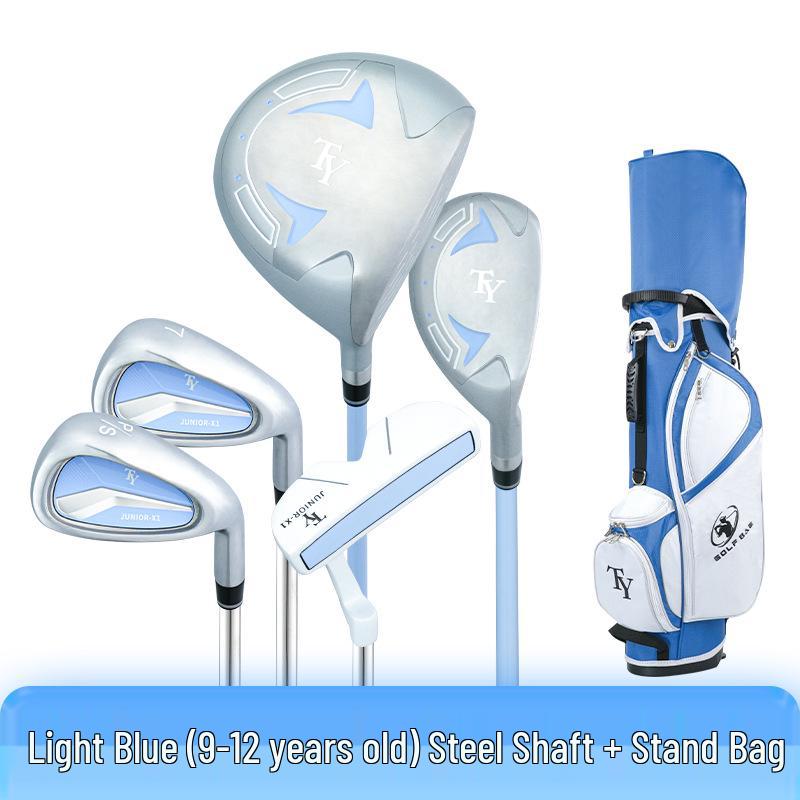 2026 Kids' Carbon Fiber Golf Club Set - 5 Clubs for Beginner Boys and Girls