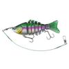 5 pcs Multi Jointed Slow Sinking Swimbait Lure Pike Fish with Anti-bite Steel Wire 15cm 15g Lifelike Bait