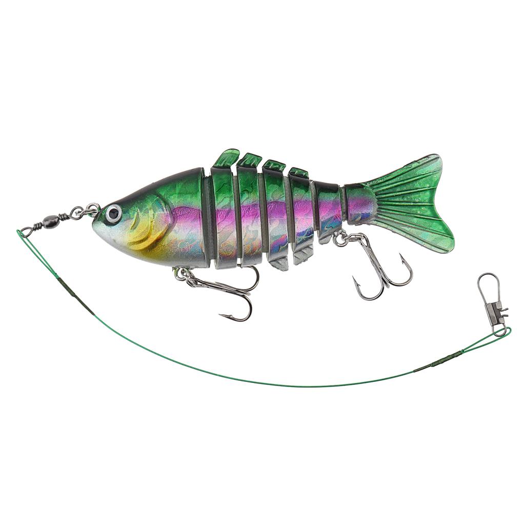 5 Pcs Multi Jointed Slow Sinking Swimbait Lure Pike Fish with Anti-bite Steel Wire 15cm 15g Lifelike Bait