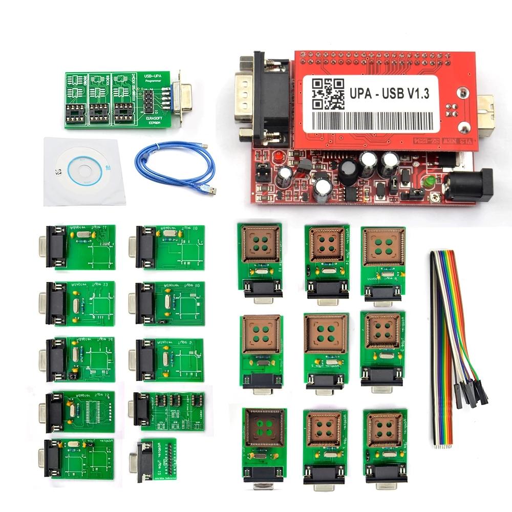 Full set UPA USB With Full Adaptors Auto ECU Chip Tunning Tool Support Multi-brand Cars Diagnostic Tool with TMS/ NEC/ 912