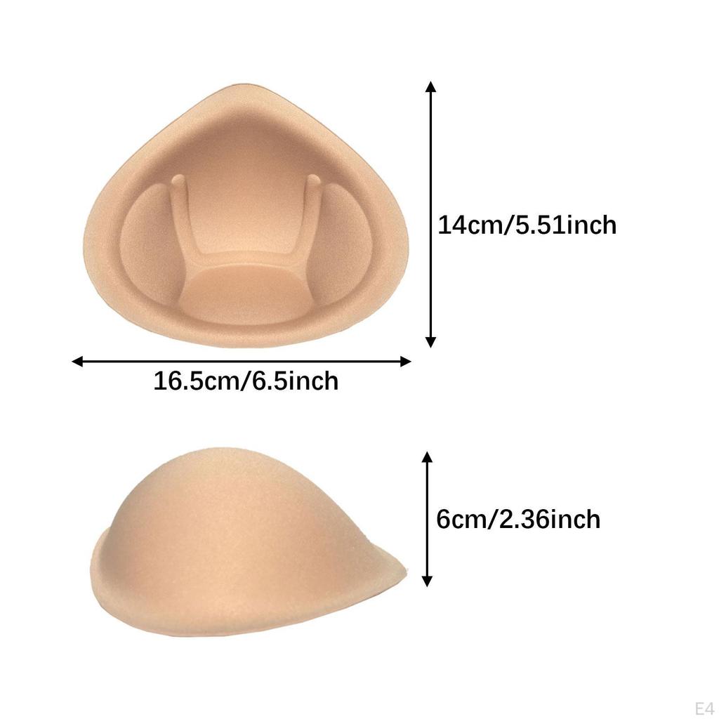 1 Pair Bra Pads Inserts Breathable Reusable for Women Soft Breast Enhancers