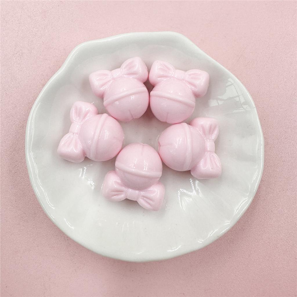 Creative Necklace 5pcs Creative Accessories DIY Bow Bell Beads Mobile Phone Chain Acrylic Bracelet 19.3*18.9mm Christmas Gift