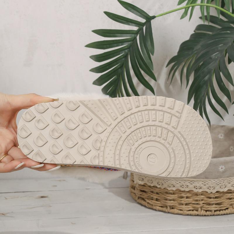 Winter Außenhandel neue gewebte kurze Schneestiefel Damen dicksohlige verdickte gefütterte dicksohlige Baumwollschuhe