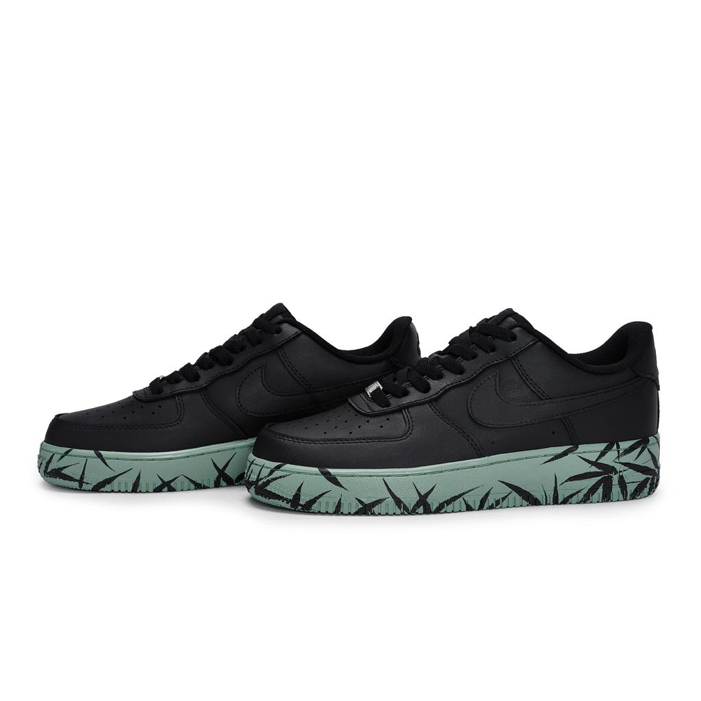 Nike Air Force 1 Skateboard Shoes Unisex Low Top Black/Green CW2288-001(Team80-S-BOX)