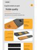 Rubber Curb Ramp Mat for Vehicles and Thresholds