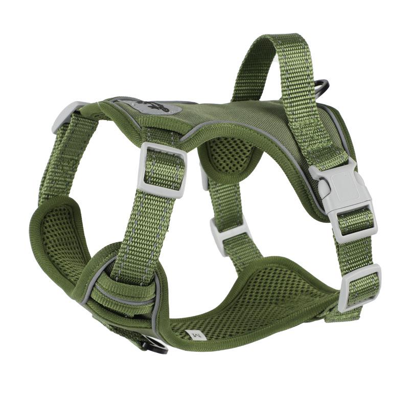 Reflektierende Atmungsaktive Hunde Geschirr Weste mit Leinen Set