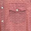 Gucci Made In Italy Floral Long Sleeve Western Shirt 40 Red Series Men's Used