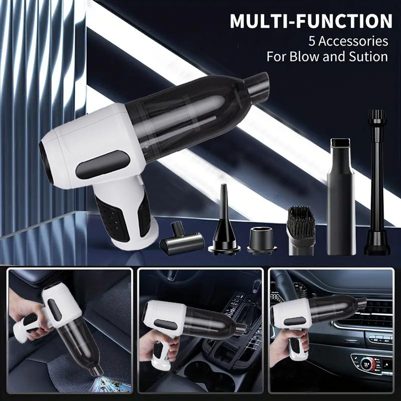 Portable Air Blower, 2024 Best Car Vacuum Cleaner, Brushless, Strong, Low Noise Long Lasting Battery Mini Vacuum Cleaner