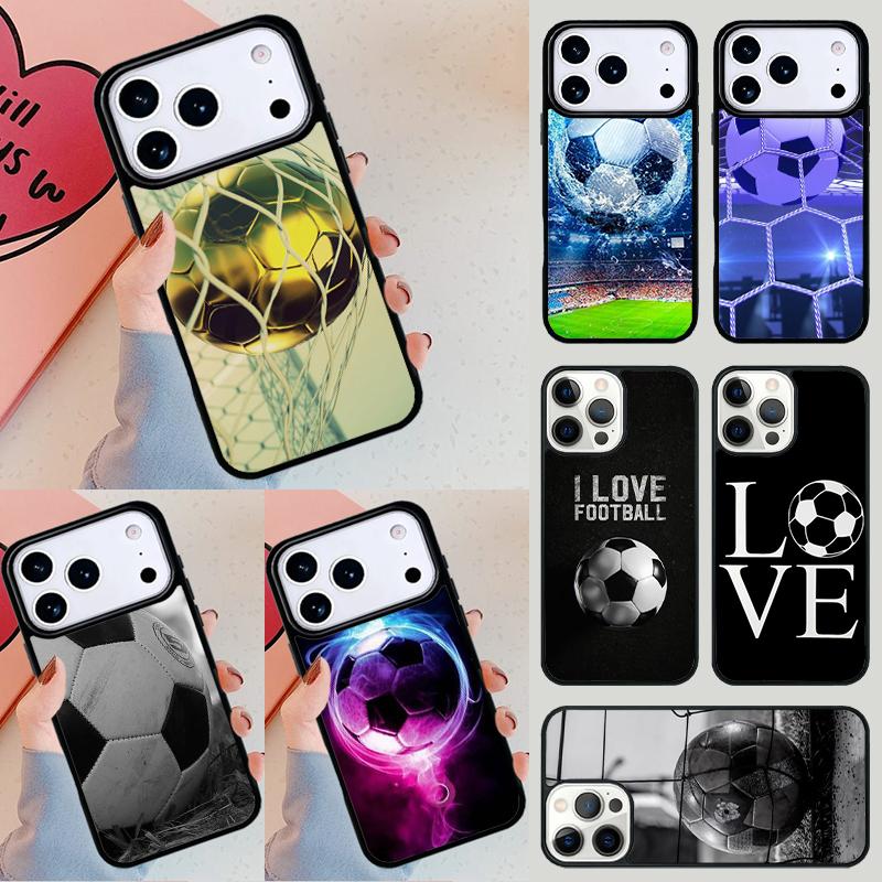 Football Phone Case For iPhone 17 Air 14 15 13 12 Max Cover For Apple 14 15 16 16e 11 Pro Max Plus Coque