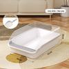Oujie Wang Semi-Enclosed Cat Litter Box