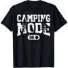 Modo Acampamento Engraçado Ligado Campista Feliz Camisetas de Acampamento Homens Algodão Humor Streetwear Camiseta Manga Curta Unissex Roupa Solta