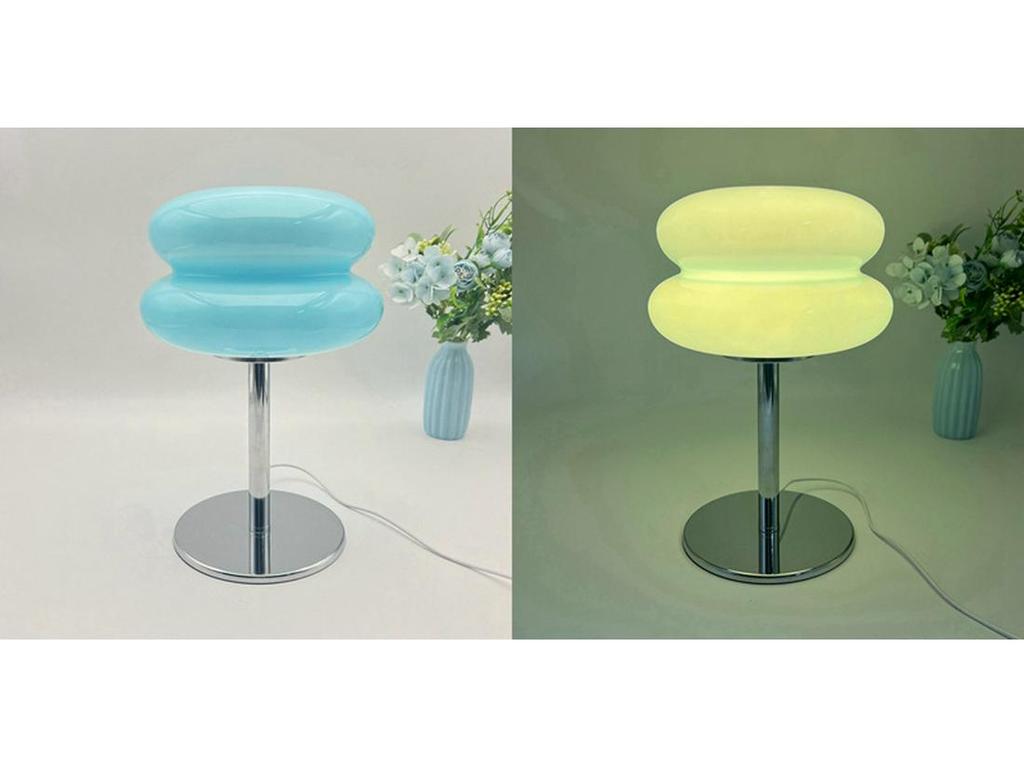 Heart Glass Table Lamp: Simple Living Room Decor & Ins Lollipop Projector