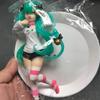 Hatsune Miku Model Anime Girl Figures Cat Ear Sitting Posture Standing posture Short Sleeved Pajamas Figurines Kids Toys Gift