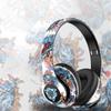 New Graffiti Bluetooth Headphones Hi-Fi Sound Bass Foldable Wireless Headphone Built In Mic Earphone Headset